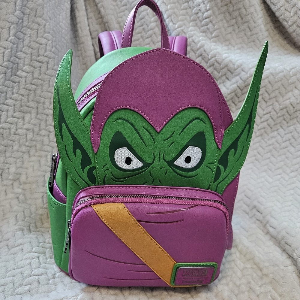 New Loungefly Marvel Spider-Man Green Goblin Cosplay Mini Disney Backpack Travel